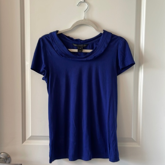Marc Jacobs Tops - blue cap sleeve T-shirt with decorative neckline Marc by Marc Jacobs size small